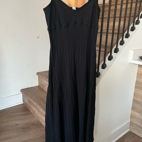 Toteme Irregular Rib Bustier Midi Dress black size xl - Picture 5 of 11